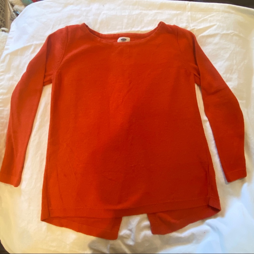 Old Navy Open Back burnt orange sweater